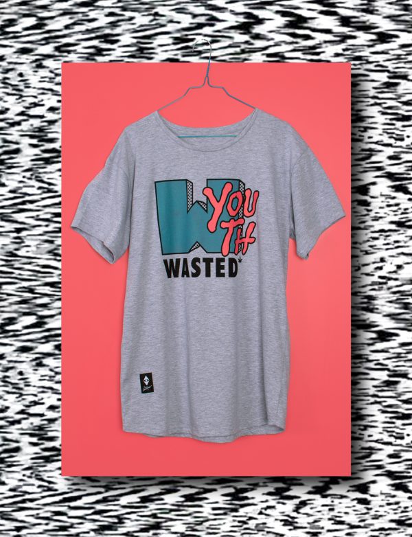 Wasted Youth tee – greying