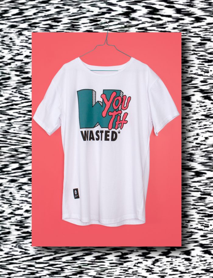 Wasted Youth tee – white